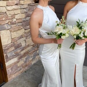 Amsale Jacinda Ivory Dress